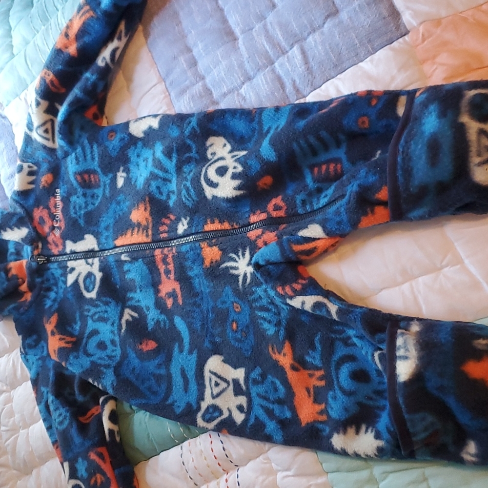 EUC Columbia fleece snowsuit size 6-12 months - Picture 2 of 6